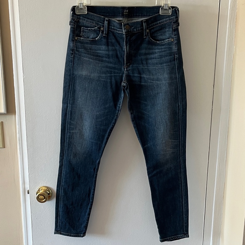 Citizens Of Humanity Avedon Ankle Skinny Dark Blue Jeans